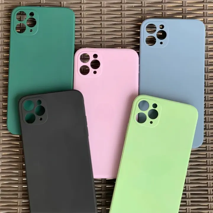 Silicone Casing untuk iP Bagian Sisi Datar Terlihat Seperti Series 12 Silikon Cover Case