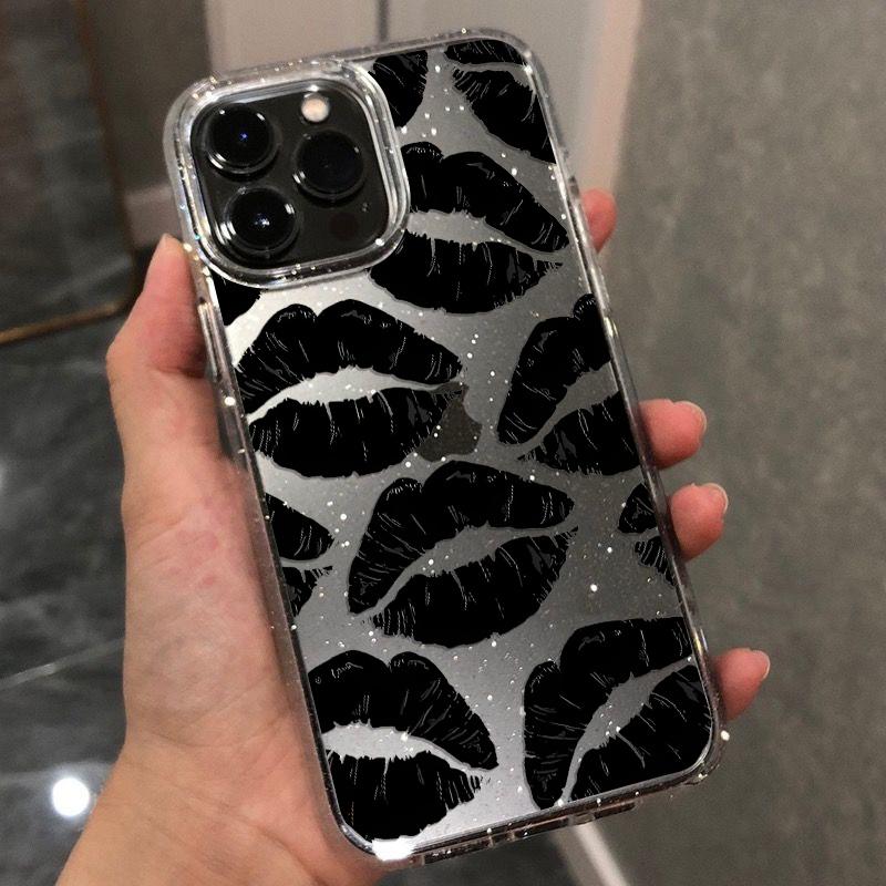 Ốp Điện Thoại Trong Suốt, Thời Trang, Tương Thích Cho iPhone 13, 16, 12, 15, 14, 11 Pro, XS Max, X, XR, 8 Plus, 7, Ốp Mềm, Làm Bằng Silicon, Chống Sốc Điện Thoại Di Động, Ốp TPU, Bảo Vệ AV1008 AV2, Thích Hợp Cho Cặp Đôi 3