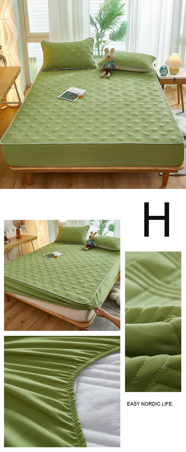 Product Introduction of SUNLIGHT HOME Waterproof Bedsheet 9 Colors,Multi Patterned Bed Sheet,Solid Color Fitted Sheet,Breathable Mattress Cover 19