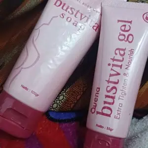 (Quena) Paket Bustvita Gel & Soap - Sabun Treatment Si Kembar Original BPOM