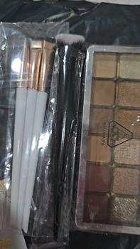 Product Review of Karsyngirl - berus solek bilah, 3 keping / set, Celak, Mudah alih, rata, halus, Pelapik Mata, Kontur kening, alat solek Emas Hitam Makeup from M**🔥 0