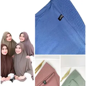 Paket Isi 3 Kerudung Polos Jersey Zoya Kain Melar Nyaman Harian