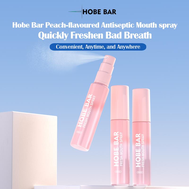 Product Introduction of HOBE BAR Probiotic Oral Spray - Sugar-Free, Alcohol-Free, and Preservative-Free, Peach Mint Flavor for Fresh Breath (20 ml) hobe  bar pewangi mulut semprot mouth spray parfum  mulut Liquid 18