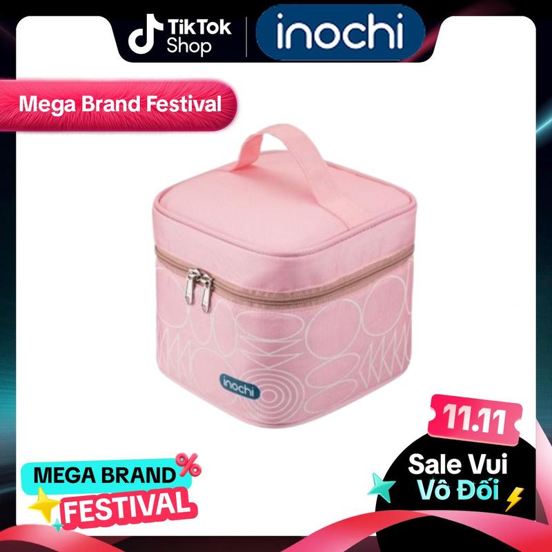 INOCHI Bộ Hộp Thuỷ Tinh Kèm Túi giữ nhiệt Inochi: An Toàn Kín Khít Chịu Nhiệt Bảo Quản Thực Phẩm