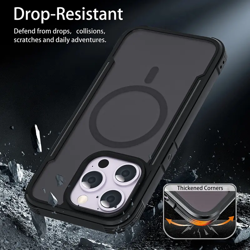 Nam châm di động Ốp Điện Thoại , vỏ bảo vệ điện thoại di động, chống sốc cho iPhone 15, iPhone 15 Pro, iPhone 15 Plus, iPhone 15 Pro Max 3