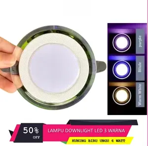 Lampu Downlight / Panel Led 6W 3 Warna White