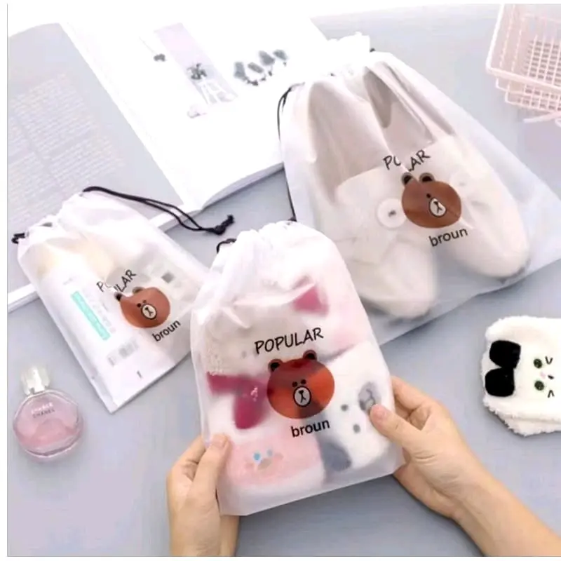TRAVEL POUCH ORGANIZER SERBAGUNA / TAS SERUT KOSMETIK MOTIF ANTI AIR / TRAVEL BAG KARAKTER MURAH 1