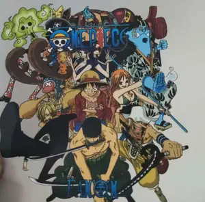 Stiker anime acak hasil press panas untuk pesananmu ✨