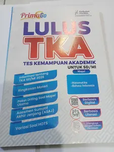 PrimaGo Buku Soal TKA 2 Mapet Kelas 6 SD/MI Edisi Cetak 2026 Kurikulum Merdeka PrimaGo Lulus TKA 2 Mapel Umum Matematika & Bahasa Indonesia Siswa
