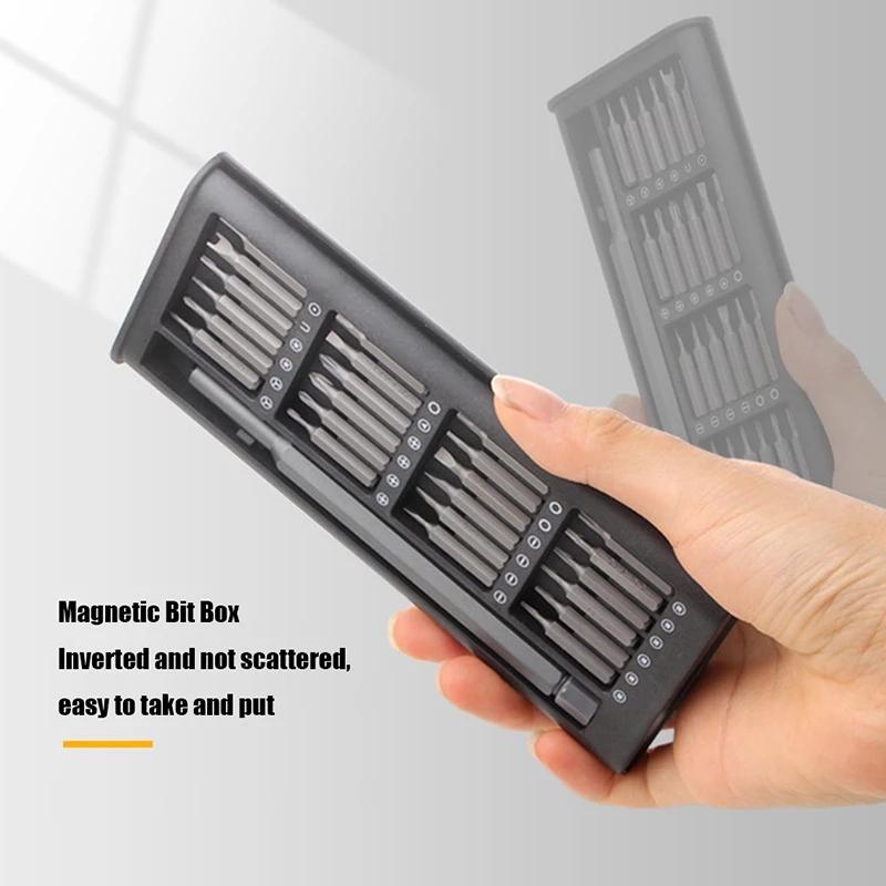 Product Introduction of KIPRUN Screwdriver 24 in 1 Precision Screwdriver Set Portable Light Weight Screwdriver Kits Magnetic Screw Driver Bits Hex Bit Handle Mobile Phone Repair Screwdrive Kit Tools 31
