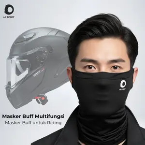 LDS15 - Buff Masker Motor Riding Hiking Buff Lubang Telinga Multifungsi Masker Mancing Kain Anti Debu