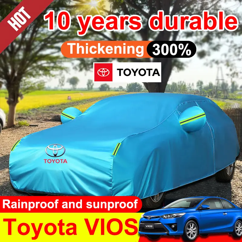 car cover toyota vios sedan waterproof for sun protection auto exterior covers all weather Raize Camry Fortuner Hilux Pickup SUV hatchback Universal