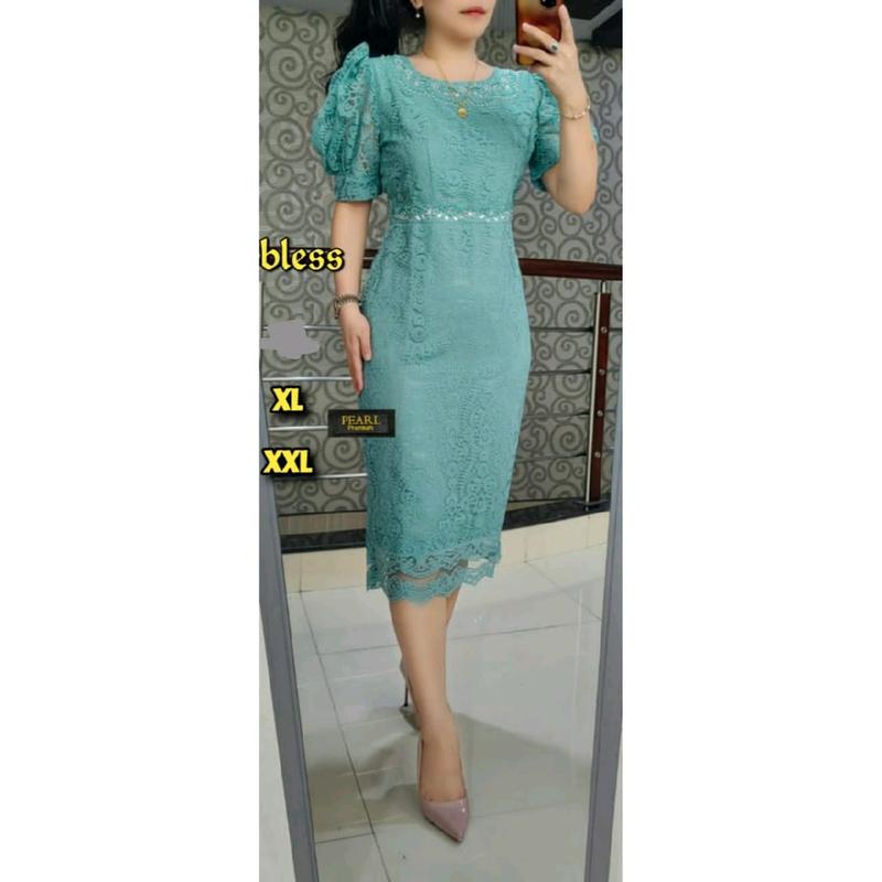 Dres Brokat terbaru  Payet  Lapis puring 5