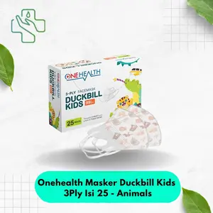 Onehealth Masker Duckbill Kids 3Ply Isi 25 - Animals