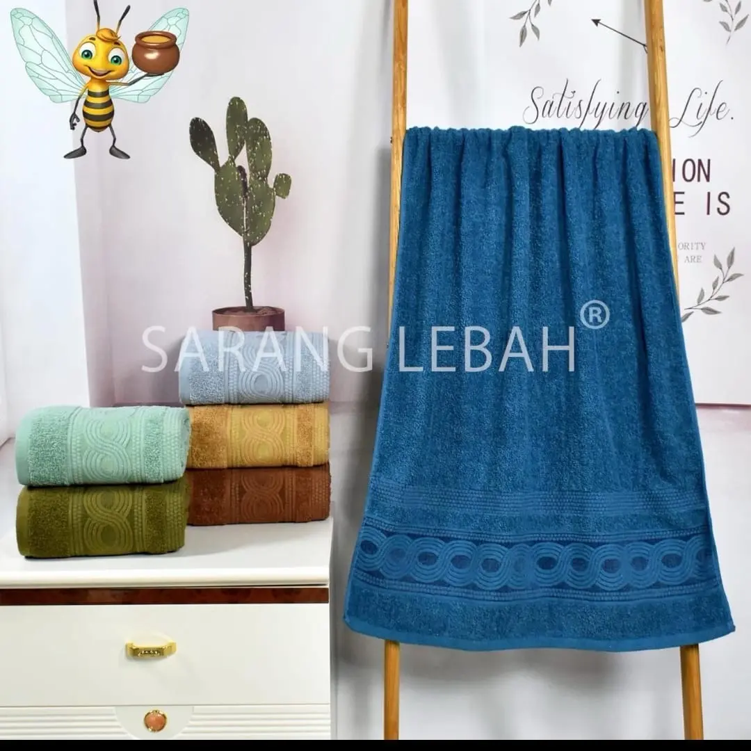 Handuk Mandi 70x140cm Jumbo Dewasa Katun Lembut Menyerap Air / Dapat digunakan kembali / Lembut / Penyerap / Kamar mandi Kain Murah Bagus