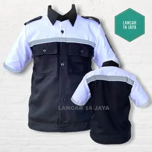 Atasan Kemeja Kerja Kombinasi / Wearpack Atasan Kombinasi / Kemeja Kombinasi / Kemeja Safety Lengan Pendek Kombinasi / Wearpack / Katelpak Safety Skotlet