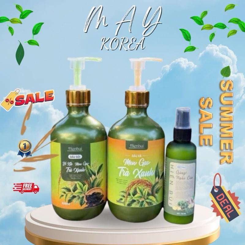 (Mẫu Mới ) Dầu Gội Bồ Kết Men Gạo Trà Xanh  Giảm Gầu , Giảm Gãy Rụng ,