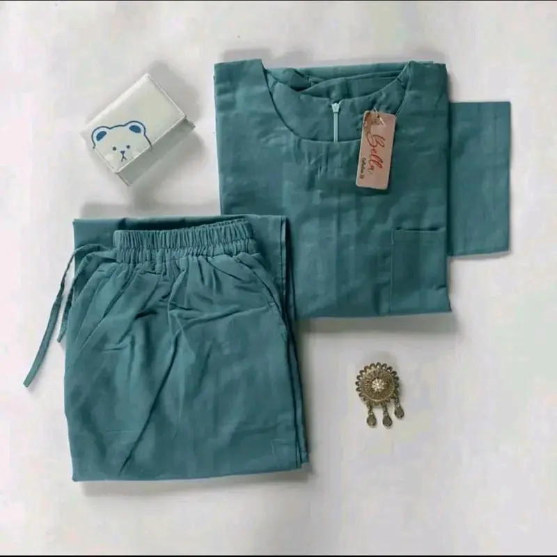 COZIE ONE SET JUMBO SETELAN WANITA TERBARU XXXL BAHAN KATUN LINEN PREMIUM TEBAL DAN NYAMAN 4