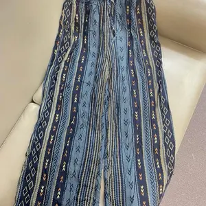 Celana kulot rayon motif celana kulot panjang wanita terbaru