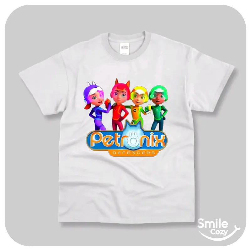 Kaos anak laki laki dan perempuan lengan pendek motif petronix gambar sablon populer pakaian t shirt baju katun premium usia 2 sampai 10 tahun fashion unisex kekinian viral terlaris 6