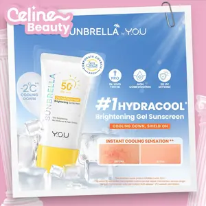 YOU Sunbrella 2% Niacinamide Brightening Sunscreen Cooling Sunscreen Sunscreen Sensasi Dingin Sunscreen SPF 50