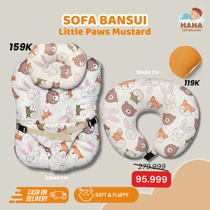 [FREE BANTAL MENYUSUI] Exclusive Sofa Baby Newborn Hanna Cemerlang Official Bayi Tidur Kasur Bayi 8
