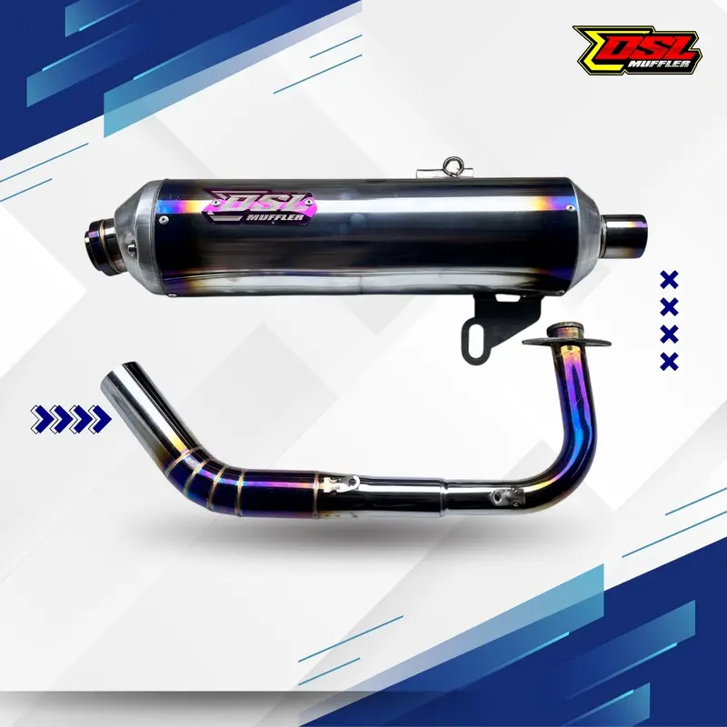 DSL Muffler - Knalpot Standar Racing Hyper Blue Edition – Suara Bass Adem Empuk 6