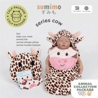Gambar Sumimo - Calf Package (Hoodie Blanket , Bantal Peang , Eye Mask,Bib animal) || Selimut Bayi / bantal bayi / penutup mata - Elephant, Standar dari Sumimo Kota Administrasi Jakarta Barat 4 Tokopedia