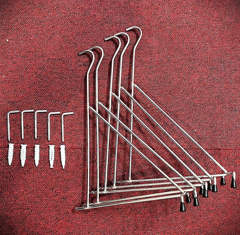 Combo 5 Móc treo lồng chim inox gắn tường dài 30cm dầy 5li