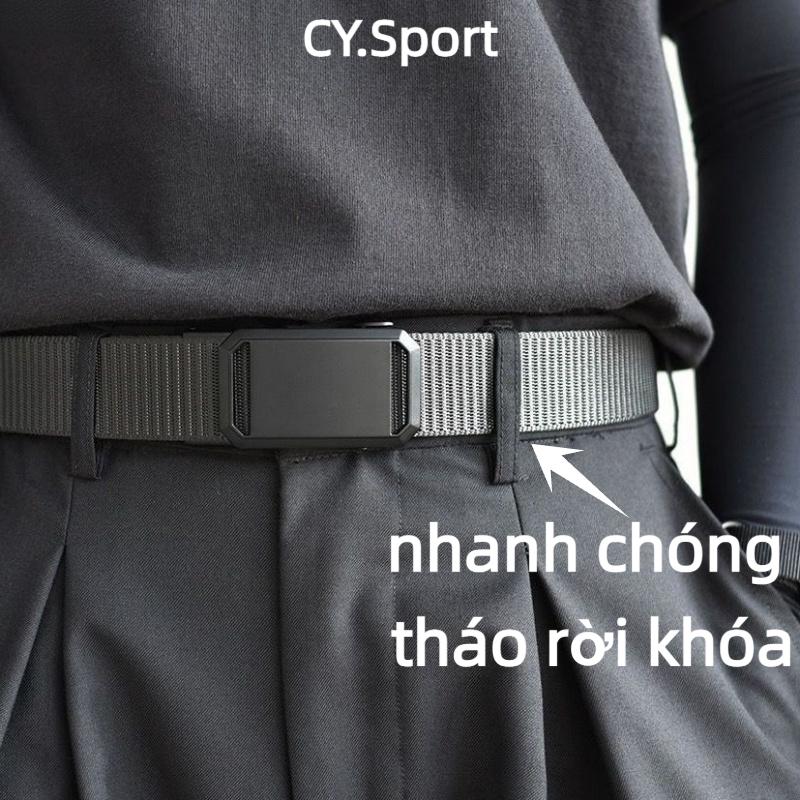 Thắt lưng vải bố khóa tự động trơn tru dành cho nam, thắt lưng quần nylon phong cách thời trang thường ngày, bán buôn thắt lưng da nam