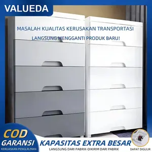 【VALUEDA】Eksklusif/Lemari Pakaian/Lemari plastik/Laci Plastik/Kabinet Drawer Storage Cabinet Ukuran Jumbo 【VALUEDA】Eksklusif/Lemari Pakaian/Lemari plastik/Laci Plastik/Kabinet Drawer Storage Cabinet Ukuran Jumbo