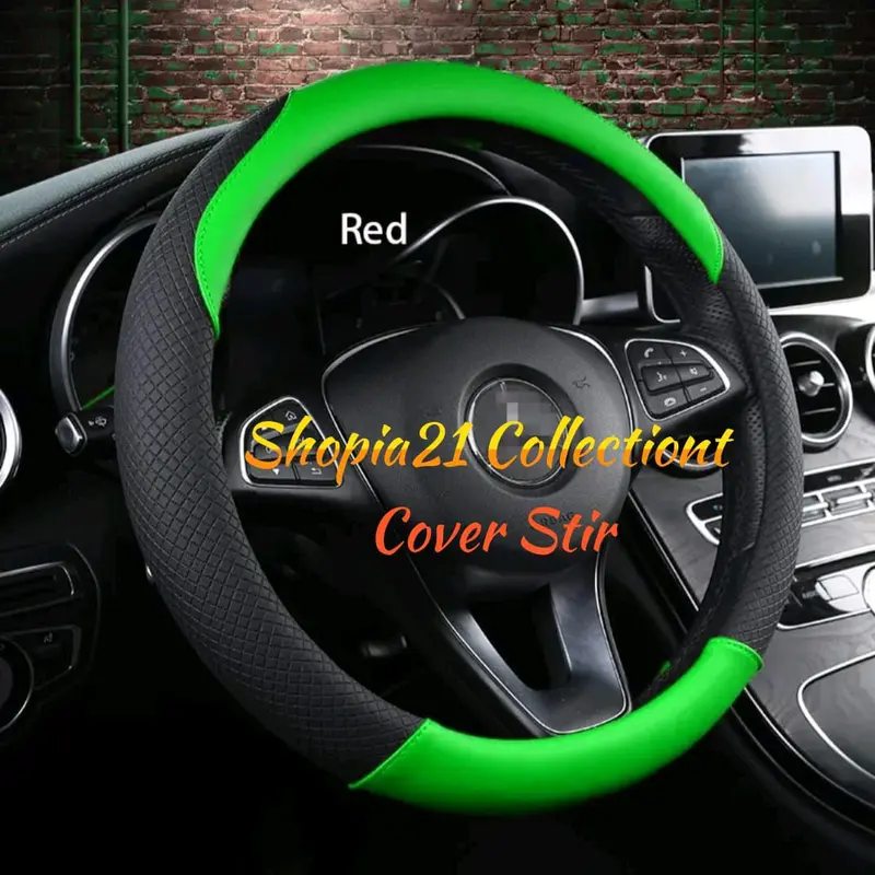 BISA COD - Sarung Stir Penutup Cover Tutup Pelindung Steer Stir Mobil Toyota Honda Mitsubishi Suzuki Nissan Daihatsu Alya Eternity Universal Murah dan Berkualitas Car Karet 3