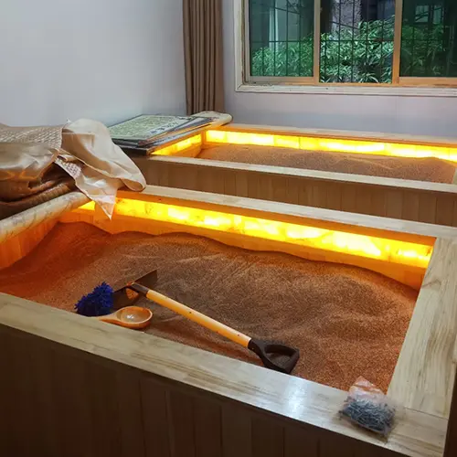 Sand therapy bed,salt therapy jade therapy bed