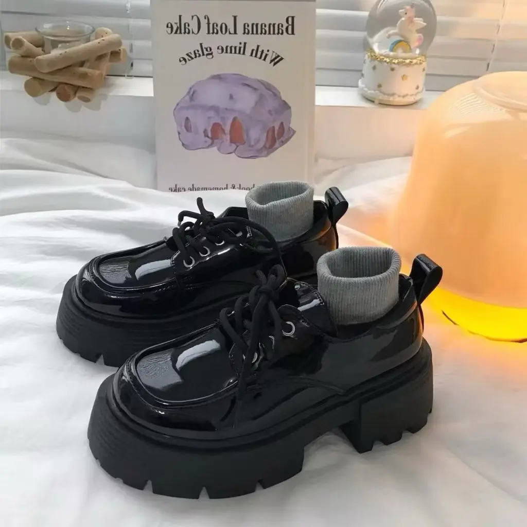 Sepatu Docmart Wanita Korea Import Bertali Lexa Shoes MNS-01