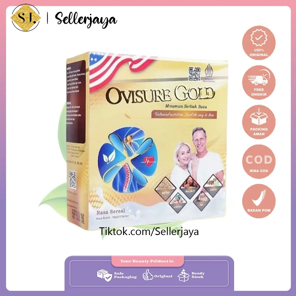 Ovisure Gold Asli Susu Herbal Atasi Nyeri Tulang & Sendi BPOM