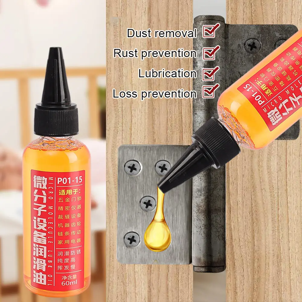 Dầu bôi trơn máy móc, Chống gỉ, dây kéo chạy, dầu máy may, bản lề quạt, lỗ chìa khóa cửa, Bôi trơn bánh răng, Thích hợp cho máy móc
