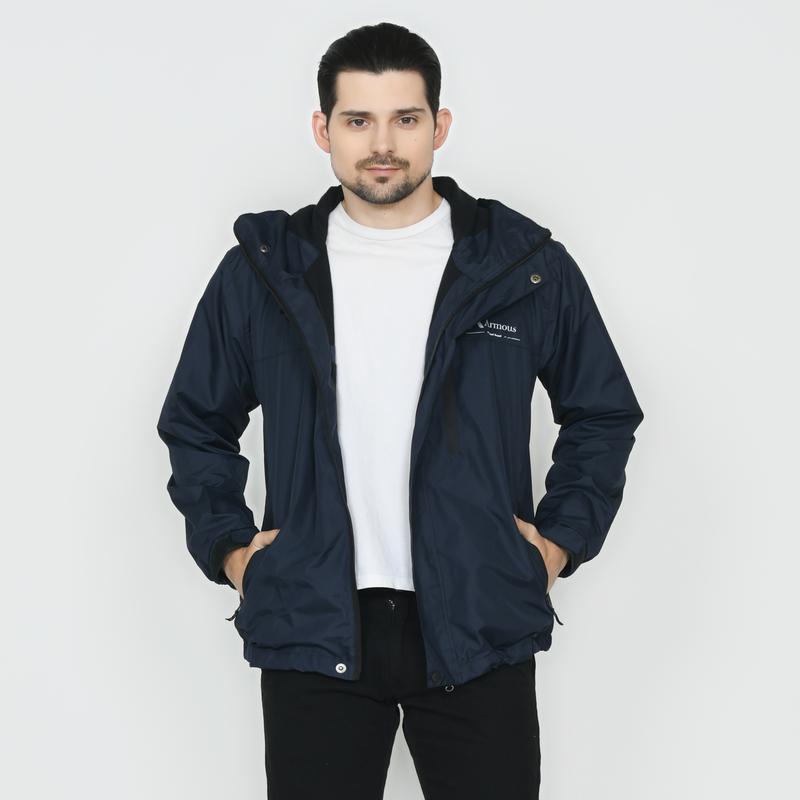 Armous Jaket Parasut Winbreaker Gorpcore Pria Full Face Outdoor Gunung Waterproof 5