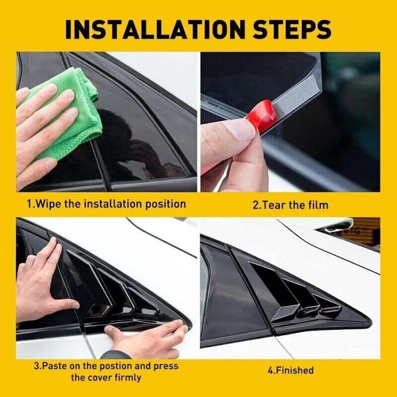 Product Introduction of 2PCS ABS Carbon Fiber Style Car Rear Vent Window Side Shutter Scoop Louver Cover Trim Sticker For Kia Optima K5 2016 2017 2018 2019 2020 5