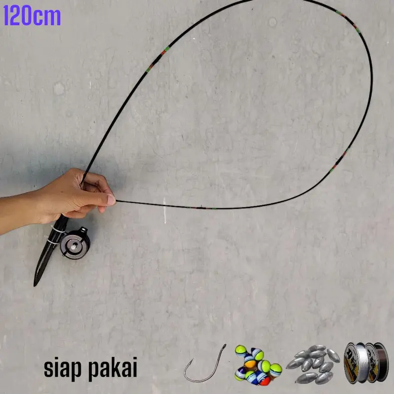 joran set pancing wader super lentur 120cm 0