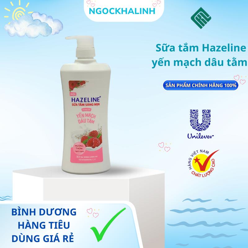  Sữa tắm Hazeline yến mạch dâu tằm chai 670G 