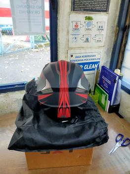Product Review of Helmet motor Topi keledar visor dwi lapis motosikal GXT Stylish motorcycle helmet open face double layer visor lens from R**h r** 1**7 2