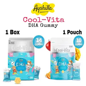 COOLVITA DHA GUMMY BOX Suplemen Kesehatan Otak dan mata 1 BOX ISI 14 GUMMY