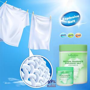 LeRunkey 600g Explosive Salt, 99.89% sterilization rateremoves yellow stains and dirt whitens portable travel-sized explosive salt washing powder detergent  soap   sabun  baju  wangi Cleaner Liquid Rinse Scrub mosaic  cleaner sabun  periuk  berkerak
