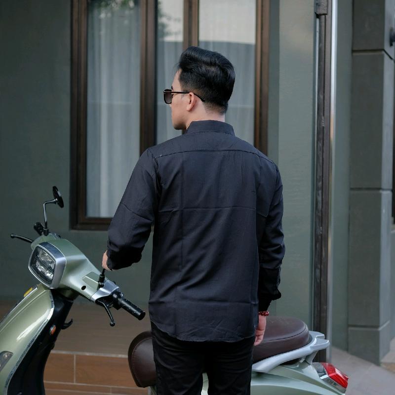 Kemeja Putih Polos Formal Slimfit Kemeja Pria Lengan Panjang Bahan Katun Adem Lembut 4