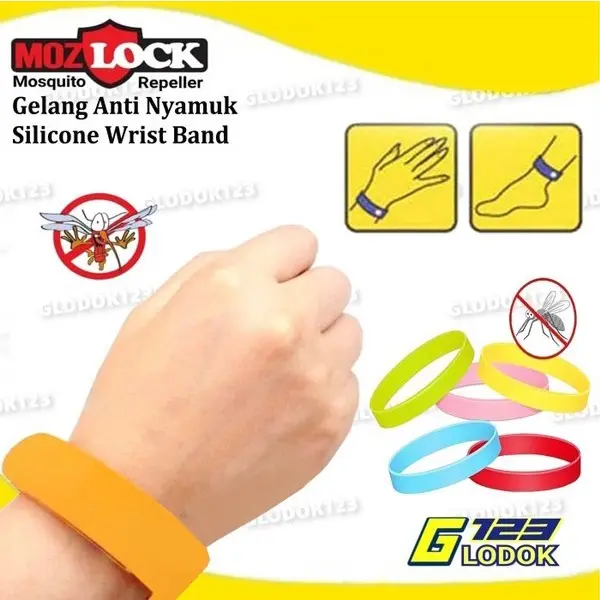 Gelang Anti Nyamuk Anak Bayi Dewasa Silikon Mosquito Bug Repeller Band - 5pcs