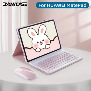 【No tablet】Keyboard Case for Huawei MatePad 11.5 Inch Huawei SE 11 Magnetic Keyboard Case Leather Case with Keyboard Mouse Accessories Tablet