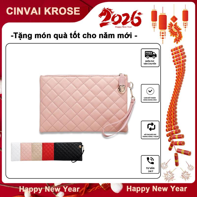  SHABILI Ví Nữ Ví Cầm Tay Sức Chứa Lớn Túi Đựng Mỹ Phẩm Túi Đựng Điện Thoại Di Động Túi Đựng Đồ Thêu Hình Thoi Thời Trang Thích Hợp Cho Sức Chứa Lớn Lady Clutch 