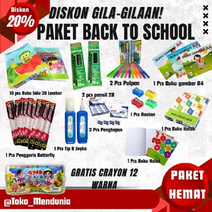Paket Hemat Anak SD masuk sekolah Paket alat tulis Stationery