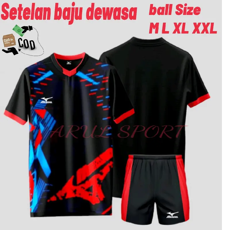 SETELAN BAJU OLAHRAGA DEWASA FUTSAL BOLA VOLI BADMINTON DLL Jersey 7