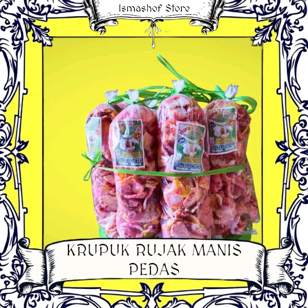 Krupuk Pasir Rasa Pedas Manis Food Snacks Kerupuk Cemilan